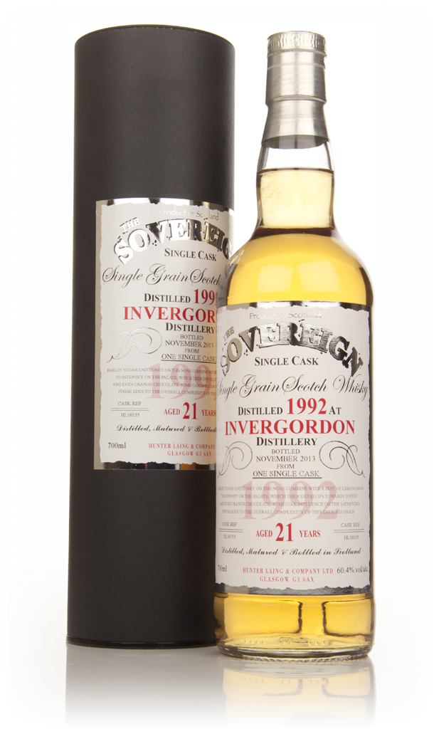 Invergordon 21 Year Old 1992 (cask 10155) - The Sovereign (Hunter Laing) 70cl product image