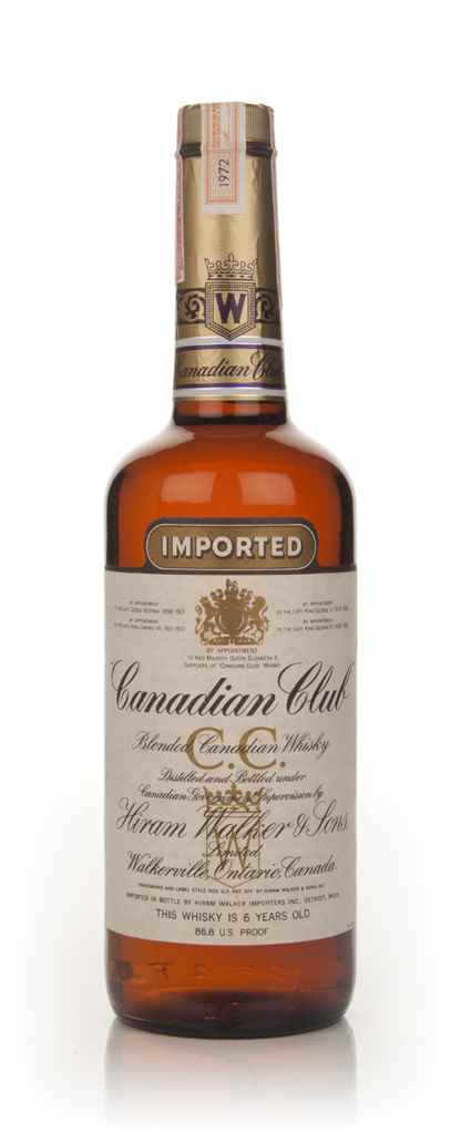 Canadian Club 6 Year Old Whisky - 1972 75cl product image