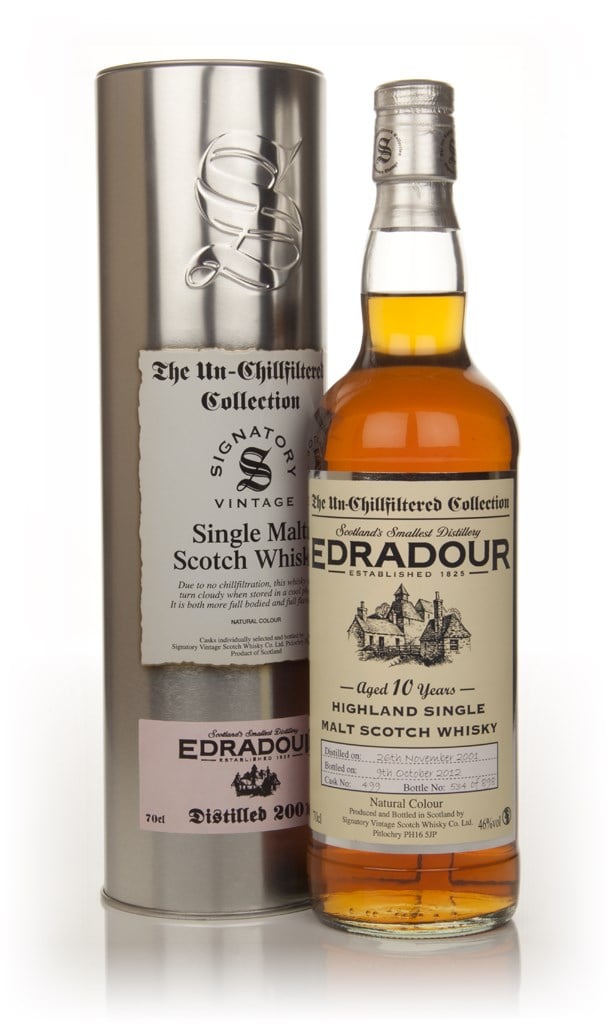 Edradour 10 Year Old 2001 (cask 499) - Un-Chillfilterred (Signatory) 70cl product image