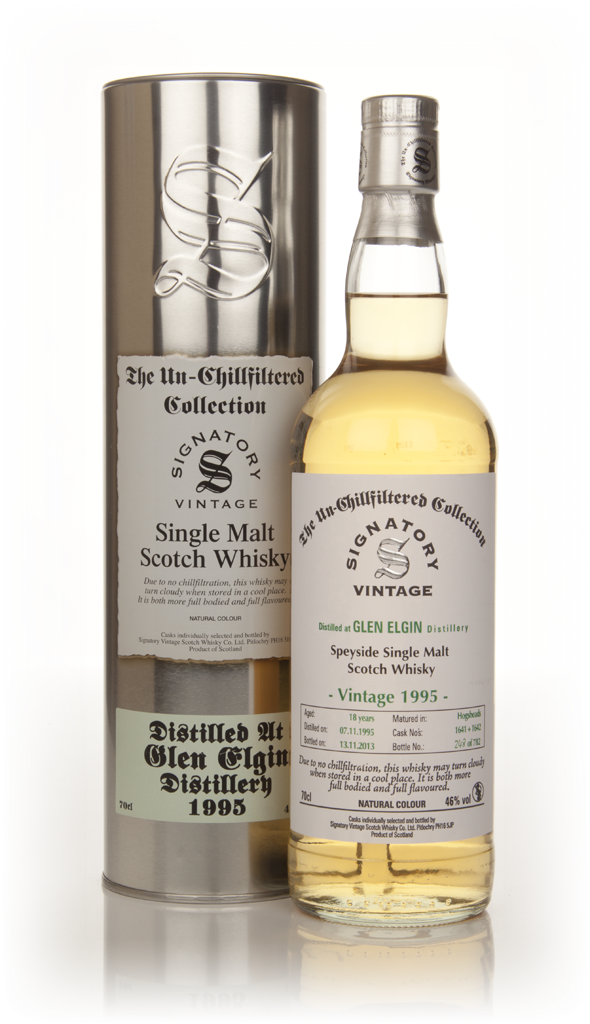 Glen Elgin 18 Year Old 1995 (casks 1641+1642) - Un-Chillfiltered (Signatory) 70cl product image