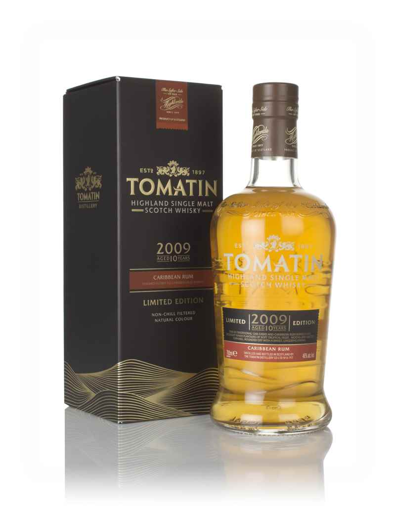 Tomatin 10 Year Old 2009 Caribbean Rum Cask Finish 70cl product image