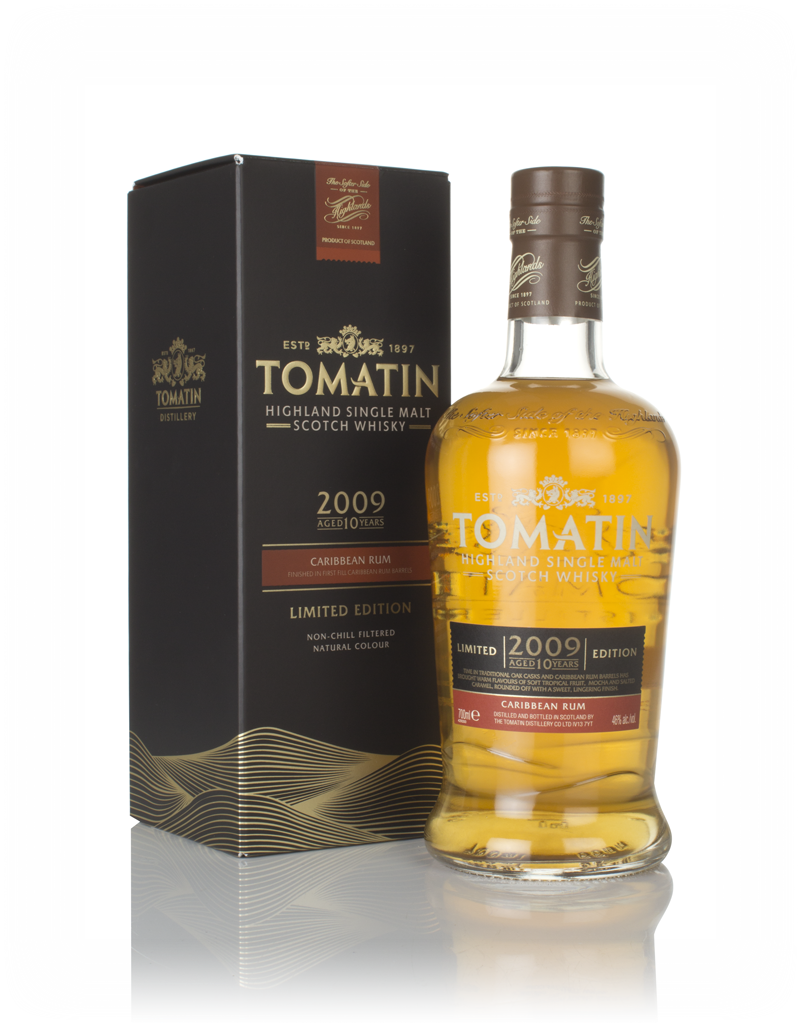 Tomatin 10 Year Old 2009 Caribbean Rum Cask Finish 70cl product image