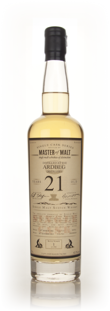 Ardbeg 21 Year Old 1992 - Single Cask (Master of Malt) 70cl product image