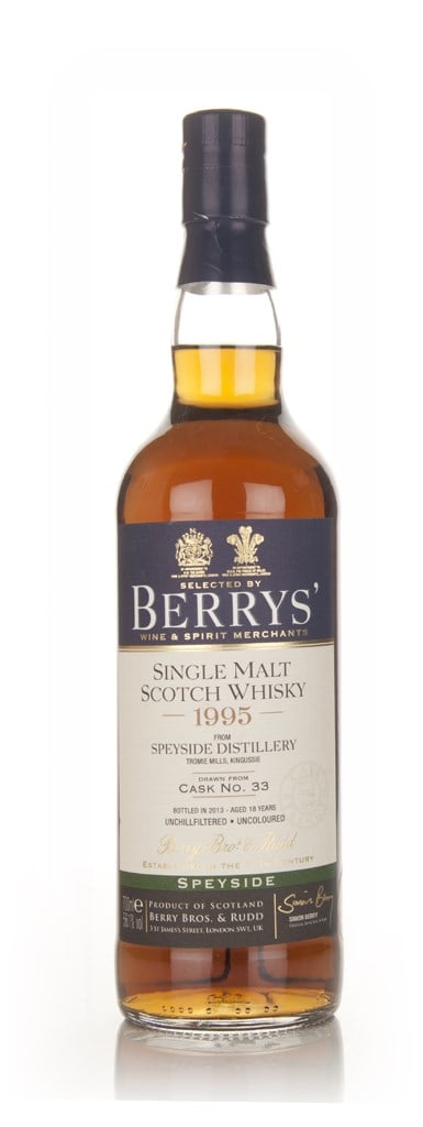 Speyside 18 Year Old 1995 (cask 33) - (Berry Bros. & Rudd) 70cl product image