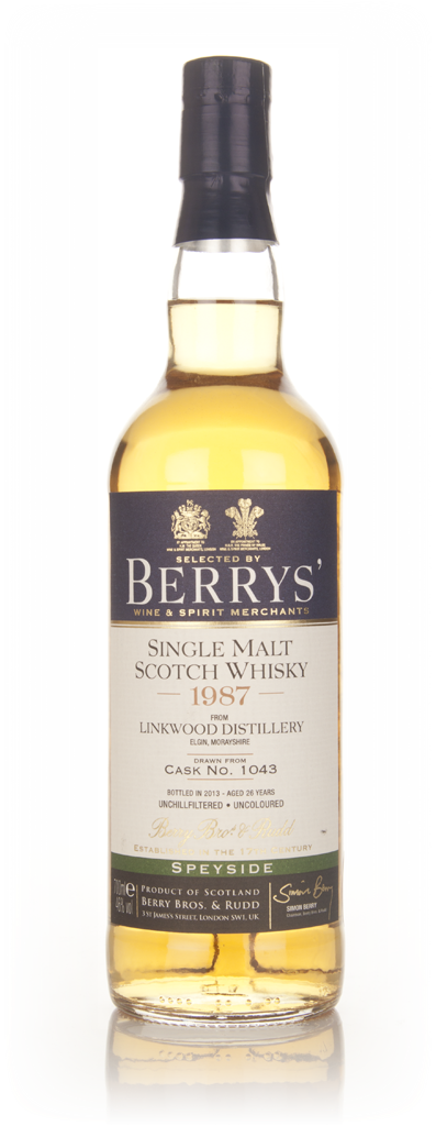 Linkwood 26 Year Old 1987 (cask 1043) - (Berry Bros. & Rudd) 70cl product image