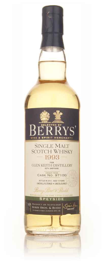 Glen Keith Distillery 18 Year Old 1993 (cask 97100) - (Berry Bros & Rudd) 70cl product image