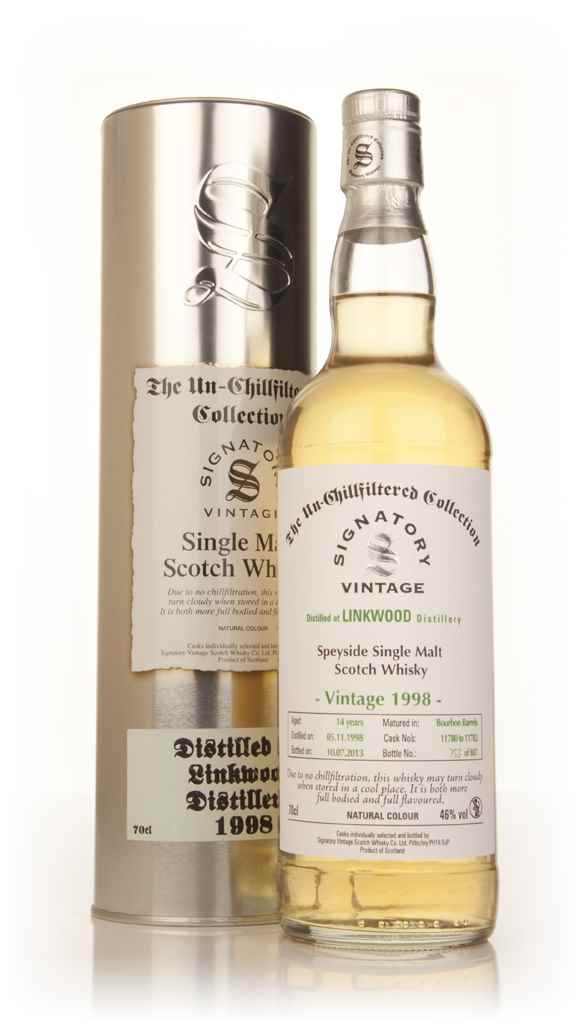 Linkwood 14 Year Old 1998 (casks 11780-11782) - Un-Chillfiltered Collection (Signatory) 70cl product image