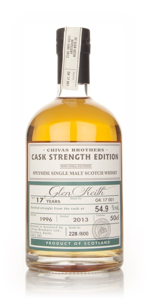 Glen Keith 17 Year Old 1996 - Cask Strength Edition (Chivas Brothers) 50cl product image