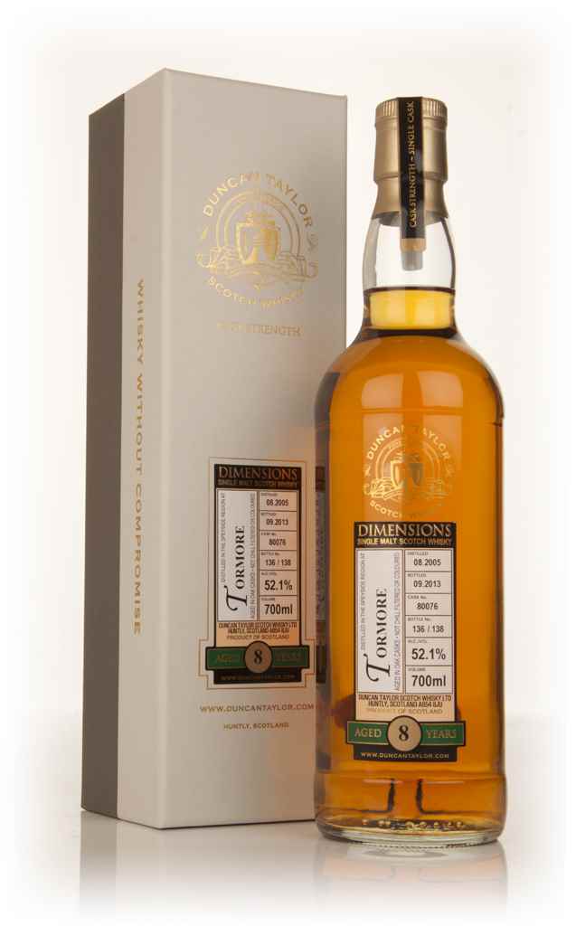 Tormore 8 Year Old 2005 (cask 80076) - Dimensions (Duncan Taylor) 70cl product image