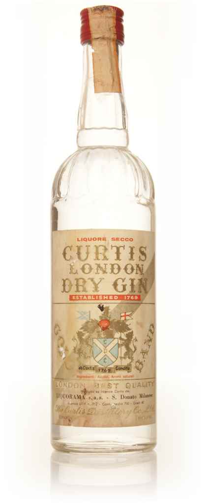 Curtis London Dry Gin - 1960s 75cl product image