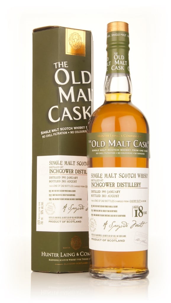 Inchgower 18 Year Old 1995 (cask 9983) - Old Malt Cask (Hunter Laing) 70cl product image