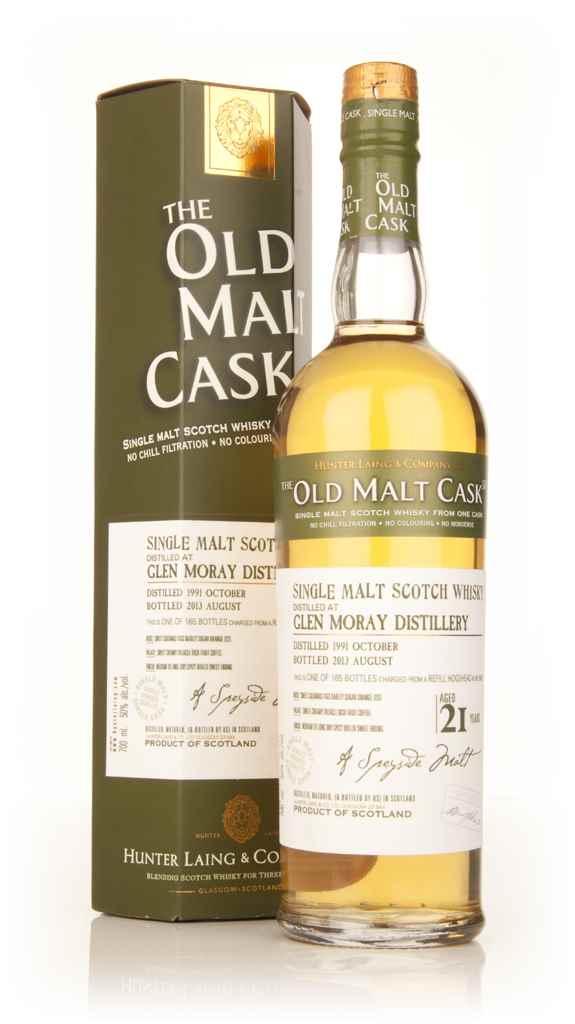 Glen Moray 21 Year Old 1991 (cask 9935) - Old Malt Cask (Hunter Laing) 70cl product image