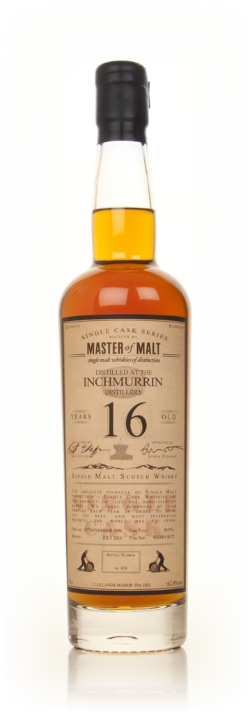 Inchmurrin 16 Year Old 1996 - Single Cask (Master of Malt) 70cl product image