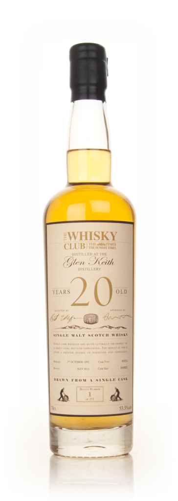 Glen Keith 20 Year Old 1992 (The Whisky Club) 70cl product image