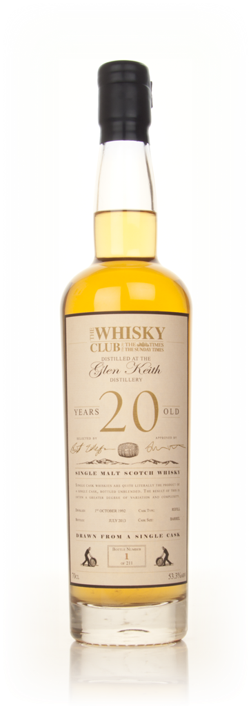 Glen Keith 20 Year Old 1992 (The Whisky Club) 70cl product image