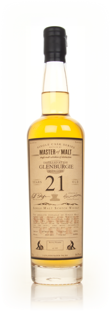 Glenburgie 21 Year Old 1992 - Single Cask (Master of Malt) 70cl product image