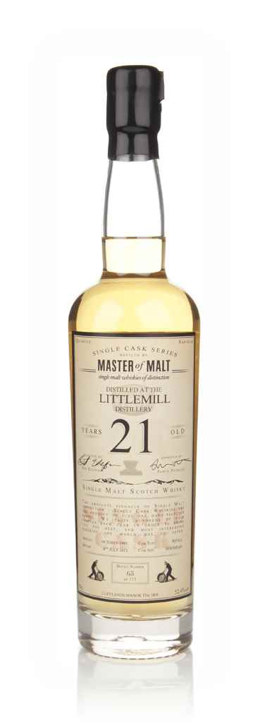 Littlemill 21 Year Old 1991 - Single Cask (Master of Malt) 70cl product image