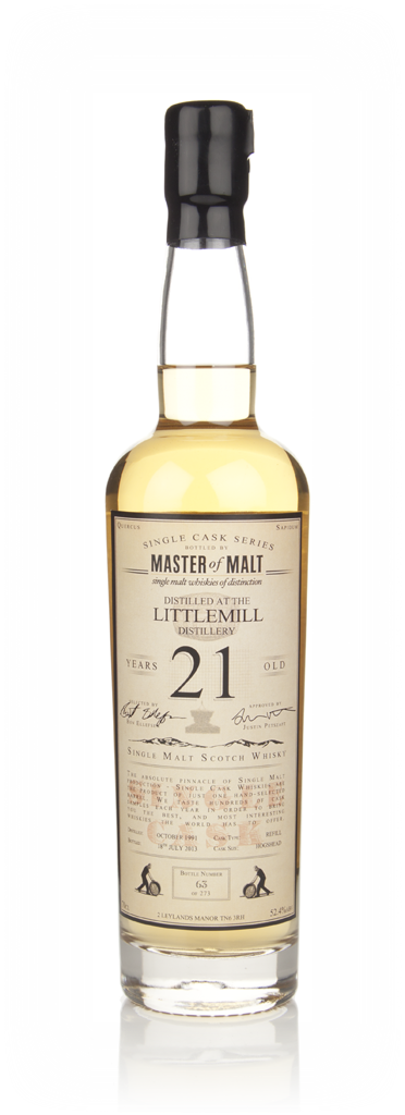 Littlemill 21 Year Old 1991 - Single Cask (Master of Malt) 70cl product image