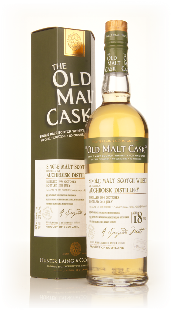 Auchroisk 18 Year Old 1994 (cask 9877) - Old Malt Cask (Hunter Laing) 70cl product image