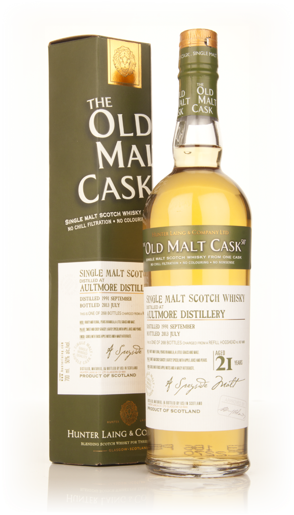 Aultmore 21 Year Old 1991 (cask 9869) - Old Malt Cask (Hunter Laing) 70cl product image