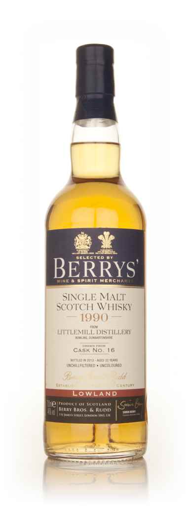 Littlemill 22 Year Old 1990 (cask 16) (Berry Bros. & Rudd) 70cl product image