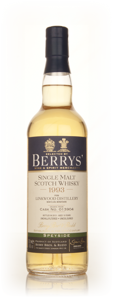 Linkwood 19 Year Old 1993 (cask 013904) (Berry Bros. & Rudd) 70cl product image