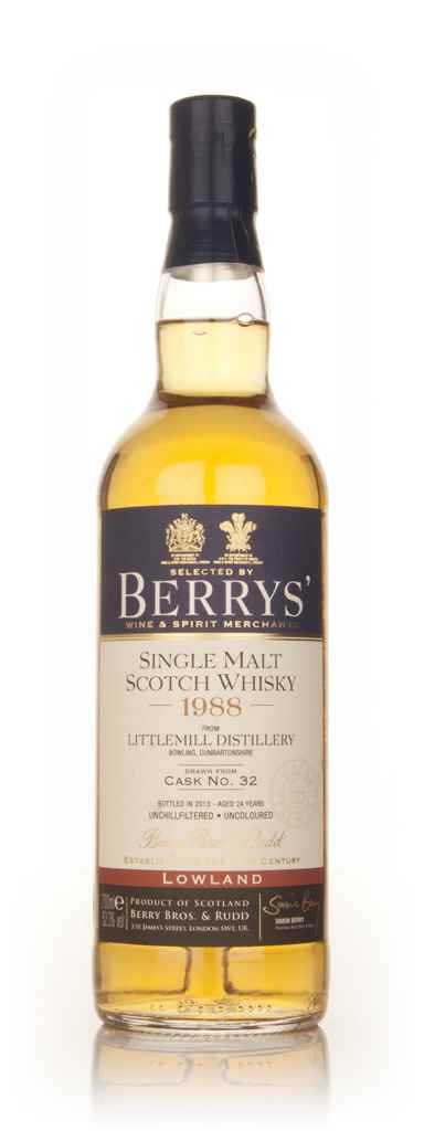 Littlemill 24 Year Old 1988 (cask 32) (Berry Bros. & Rudd) 70cl product image