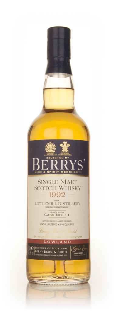 Littlemill 20 Year Old 1992 (cask 11) (Berry Bros. & Rudd) 70cl product image