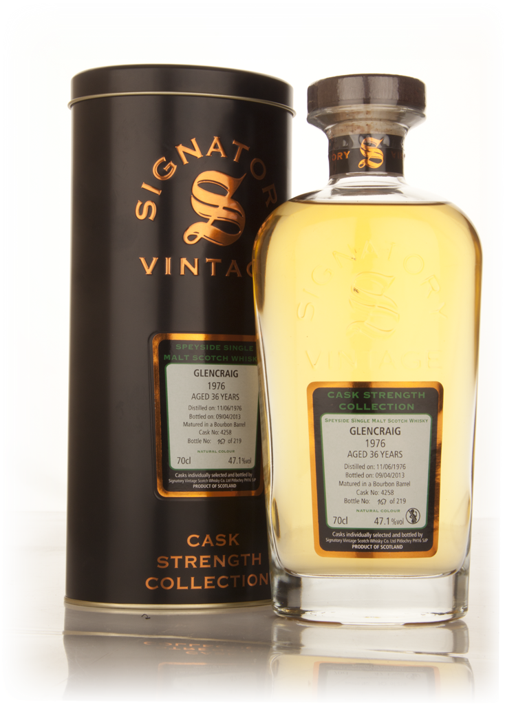 Glencraig 36 Year Old 1976 (cask 4258) - Cask Strength Collection (Signatory) 70cl product image