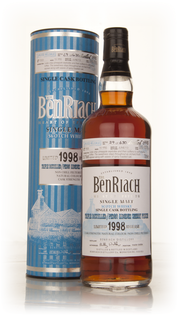 Benriach 15 Year Old 1998 (cask 7633) - Triple distilled/Pedro Ximénez Sherry Cask Finish 70cl product image