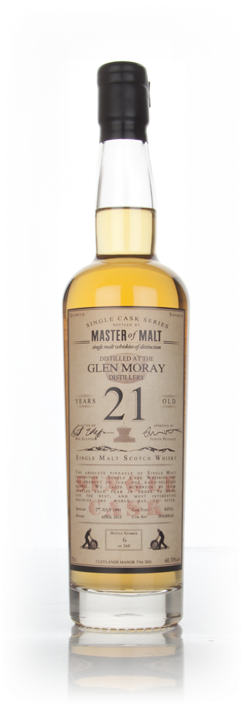 Glen Moray 21 Year Old 1991 - Single Cask (Master of Malt) 70cl product image