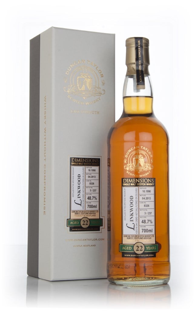Linkwood 22 Year Old 1990 (cask 8326) - Dimensions (Duncan Taylor) 70cl product image