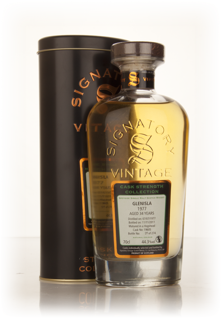 Glenisla 34 Year Old 1977 (cask 19605) - Cask Strength Collection (Signatory) 70cl product image
