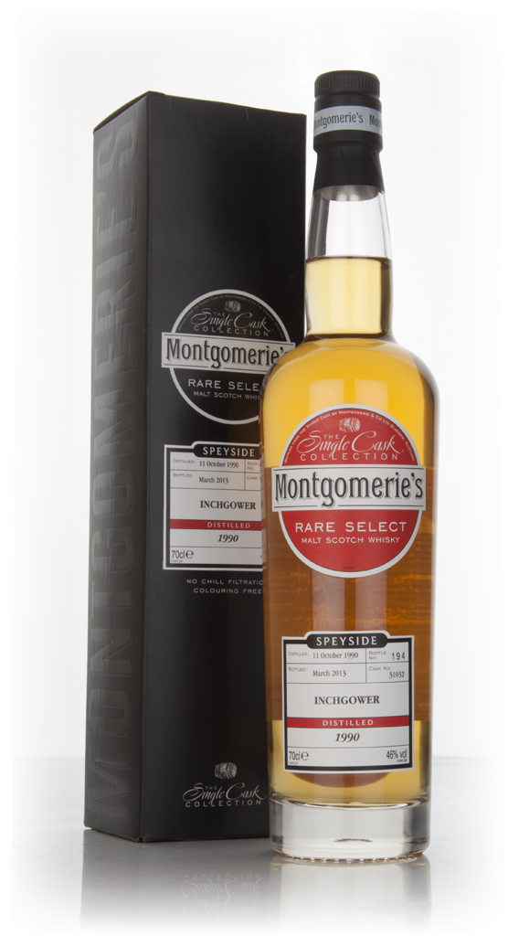 Inchgower 22 Year Old 1990 (cask 31032) - Rare Select (Montgomerie's) 70cl product image