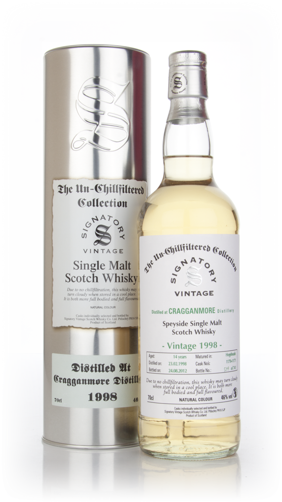 Cragganmore 14 Year Old 1998 (casks 1170+1171) - Un-Chillfiltered (Signatory) 70cl product image