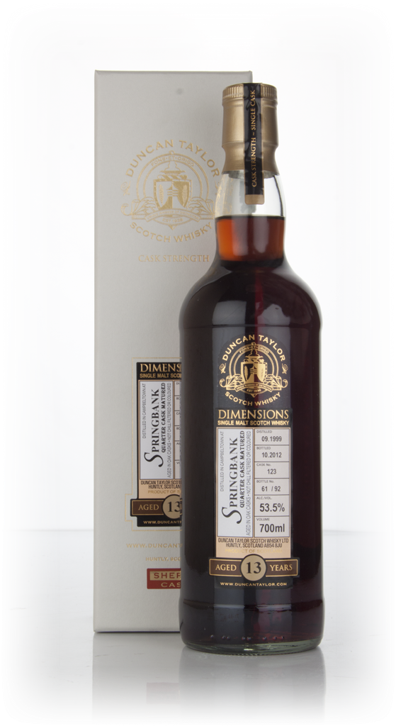 Springbank 13 Year Old 1999 (cask 123) - Dimensions (Duncan Taylor) 70cl product image