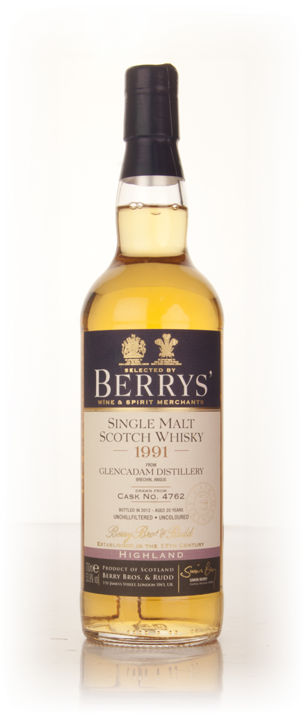 Glencadam 20 Year Old 1991 (cask 4762) (Berry Bros. & Rudd) 70cl product image