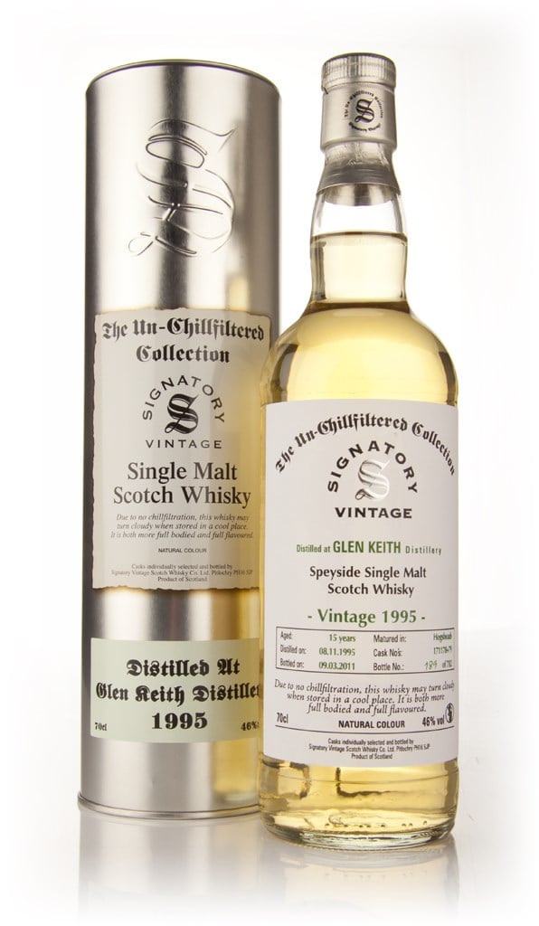 Glen Keith 15 Year Old 1995 - Un-Chillfiltered (Signatory) 70cl product image