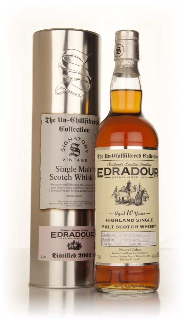 Edradour 10 Year Old 2002 (cask 461) - Un-Chillfiltered (Signatory) 70cl product image