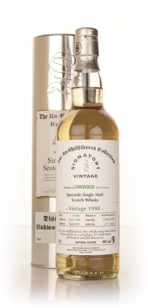Linkwood 14 Year Old 1998 (casks 11756-11758) - Un-Chillfiltered (Signatory) 70cl product image