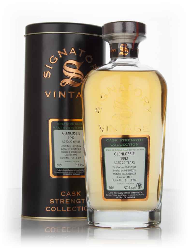 Glenlossie 20 Year Old 1992 (cask 3443) - Cask Strength Collection (Signatory) 70cl product image