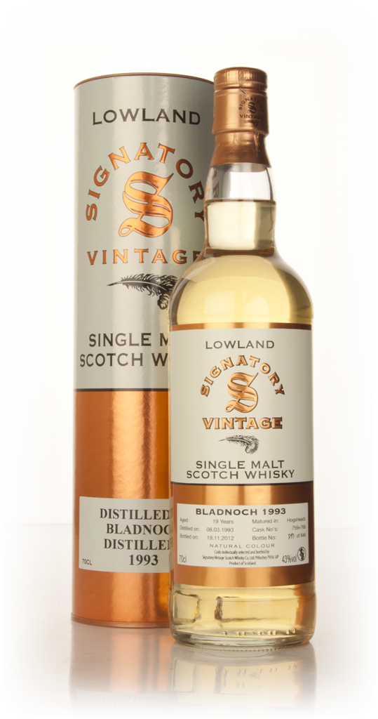 Bladnoch 19 Year Old 1993 (casks 759+766) - (Signatory) 70cl product image
