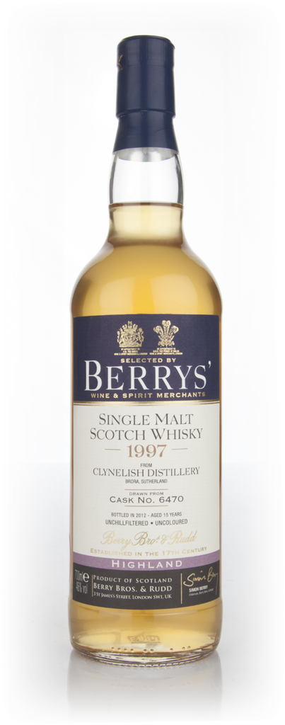 Clynelish 15 Year Old 1997 (cask 6470) (Berry Bros. & Rudd) 70cl product image