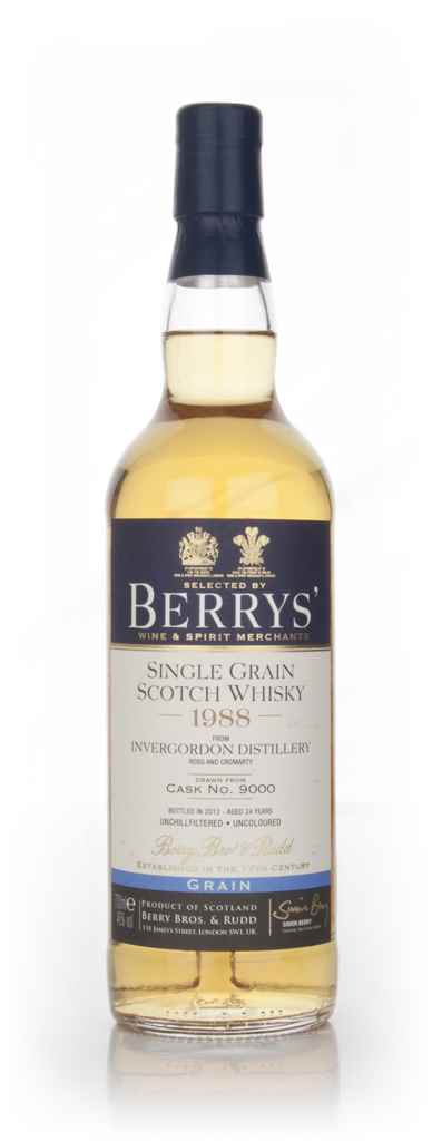Invergordon 24 Year Old 1988 (cask 9000) (Berry Bros. & Rudd) 70cl product image