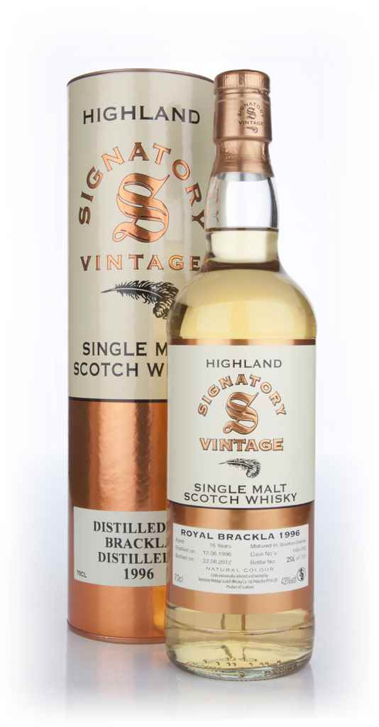 Brackla 16 Year Old 1996 (Signatory) 70cl product image