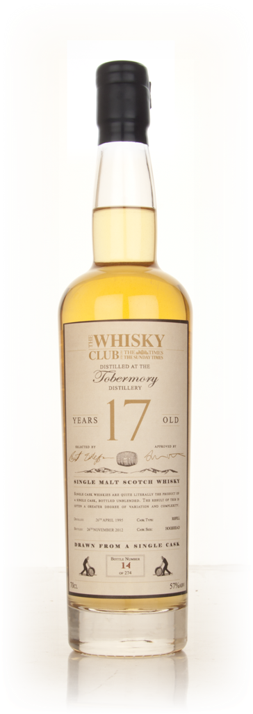Tobermory 17 Year Old 1995 (The Whisky Club) 70cl product image