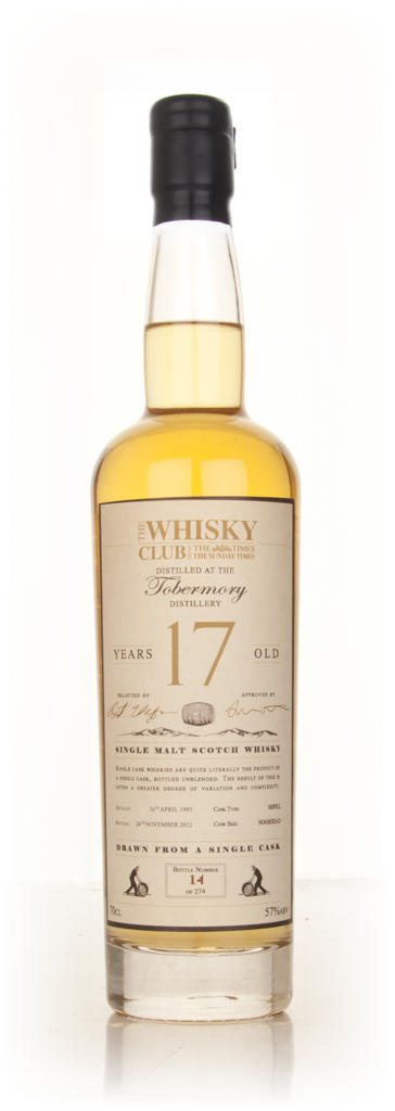 Tobermory 17 Year Old 1995 (The Whisky Club) 70cl product image