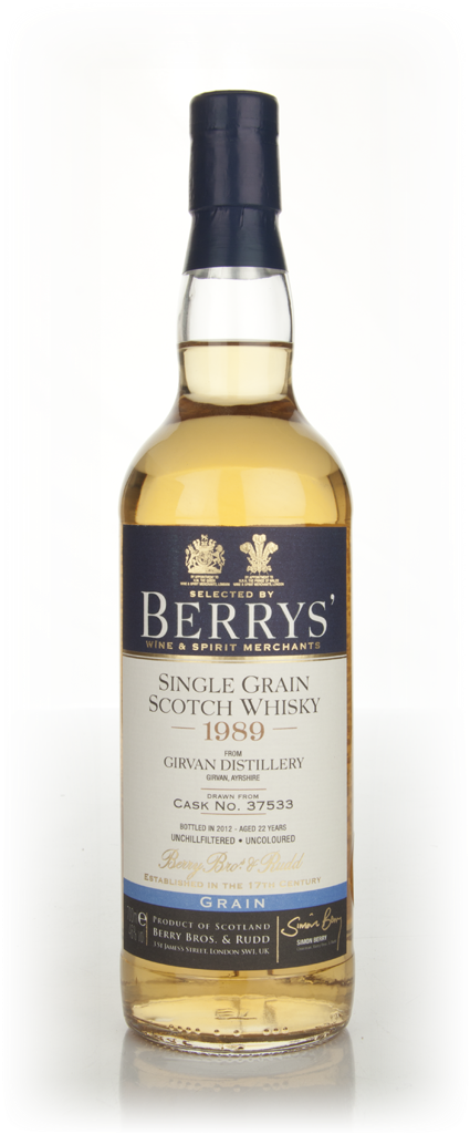 Girvan 22 Year Old 1989 (cask 37533) (Berry Bros. & Rudd) 70cl product image