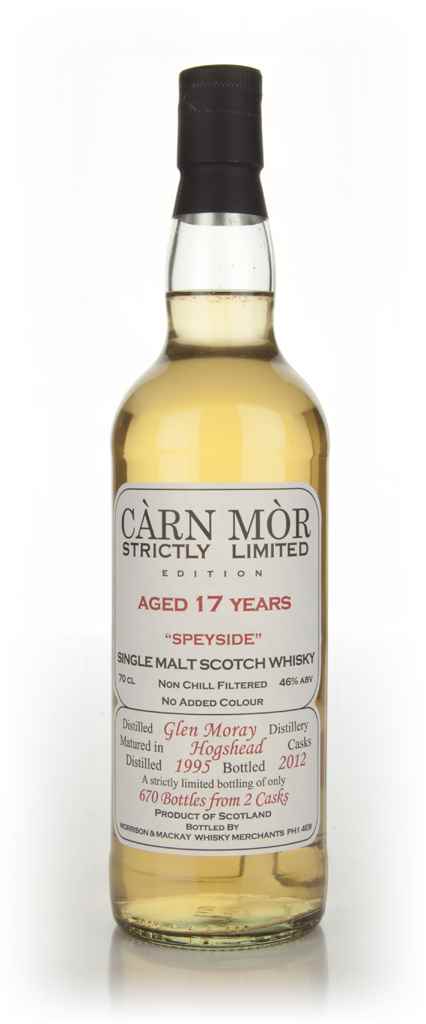 Glen Moray 17 Year Old 1995 - Strictly Limited (Càrn Mòr) 70cl product image