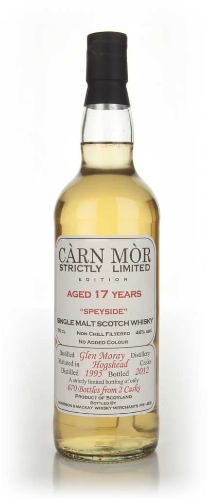 Glen Moray 17 Year Old 1995 - Strictly Limited (Càrn Mòr) 70cl product image